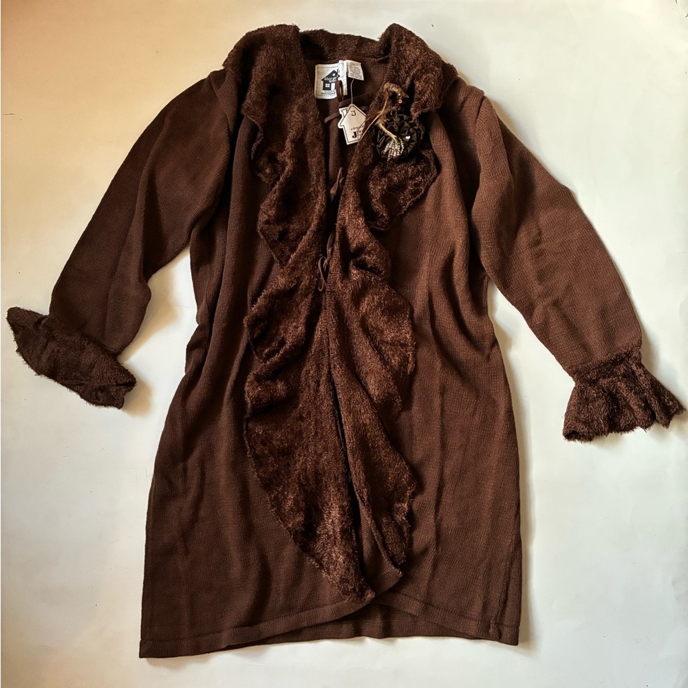 NWT Storybook Knits Brown Penny Lane Knit Coat